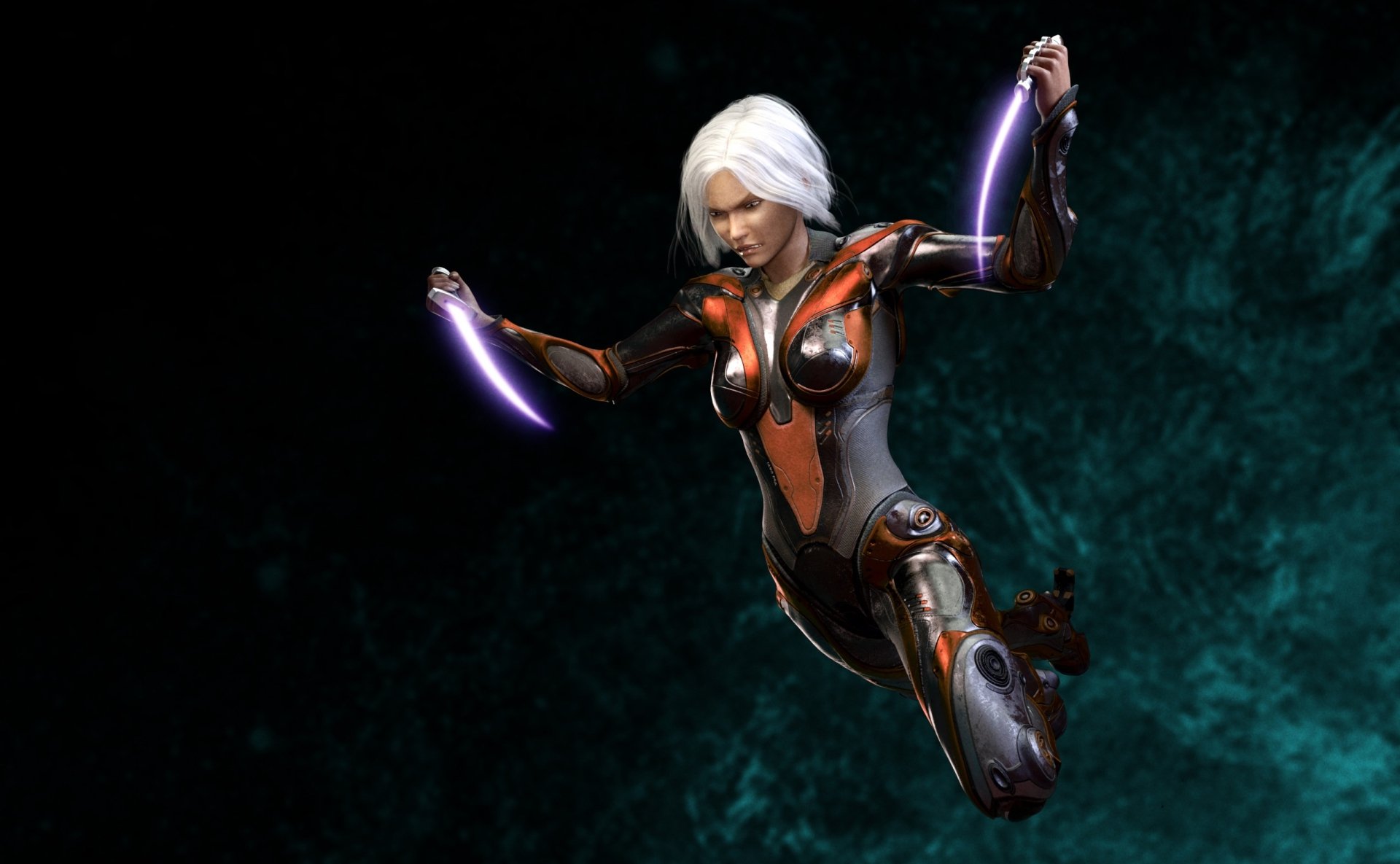 Download Sci Fi Woman Warrior HD Wallpaper by ThreeElves