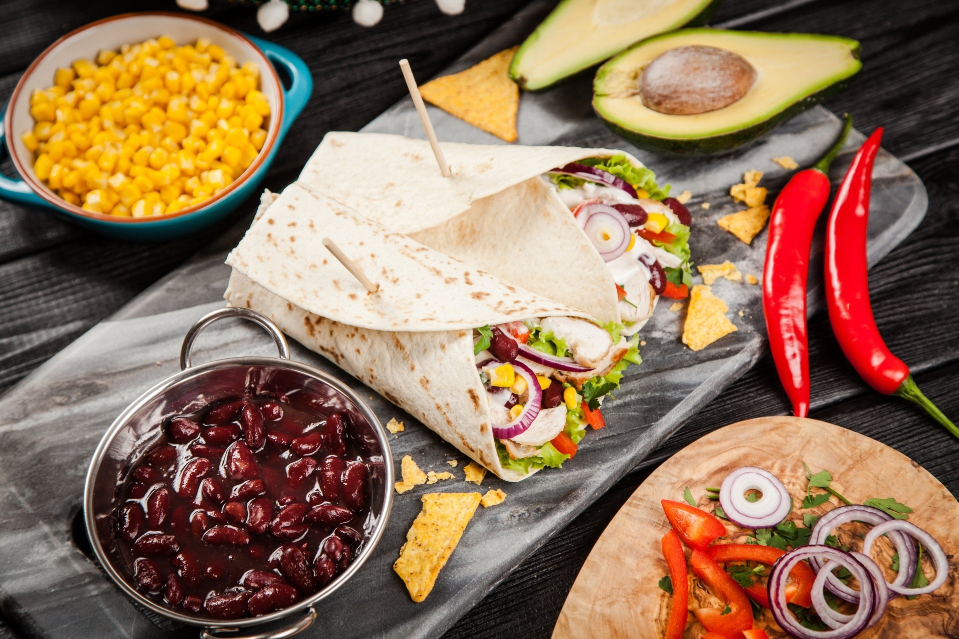 Download Still Life Tortilla Food Meal 4k Ultra HD Wallpaper