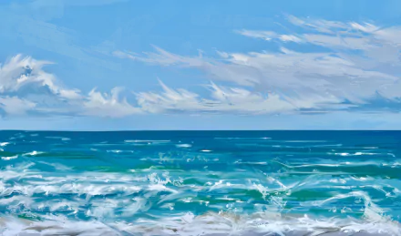 artistic seascape HD Desktop Wallpaper | Background Image