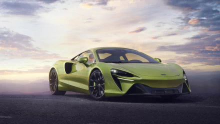 green car supercar car McLaren vehicle McLaren Artura HD Desktop Wallpaper | Background Image