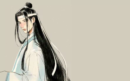 Lan Wangji Anime Mo Dao Zu Shi HD Desktop Wallpaper | Background Image