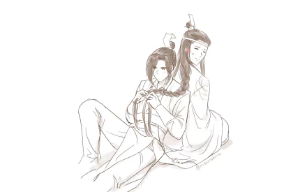 Lan Xichen Jiang Cheng Anime Mo Dao Zu Shi HD Desktop Wallpaper | Background Image