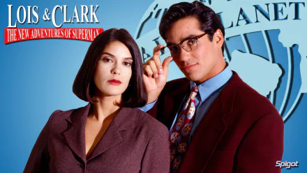 actress actor Dean Cain Teri Hatcher Lois Lane Clark Kent Superman TV Show Lois & Clark: The New Adventures of Superman HD Desktop Wallpaper | Background Image