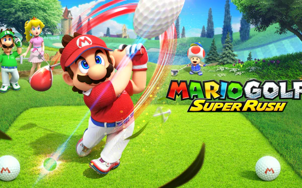 Mario video game Mario Golf: Super Rush HD Desktop Wallpaper | Background Image