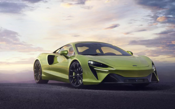 green car supercar car McLaren vehicle McLaren Artura HD Desktop Wallpaper | Background Image