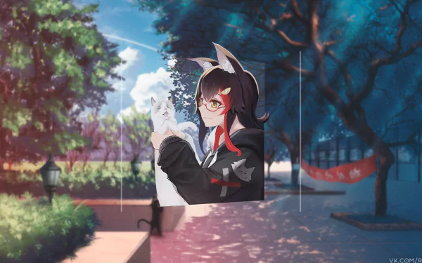 Ookami Mio hololive Anime Virtual Youtuber HD Desktop Wallpaper | Background Image