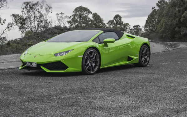 supercar green car car Lamborghini Lamborghini Huracan LP 610-4 vehicle Lamborghini Huracan HD Desktop Wallpaper | Background Image