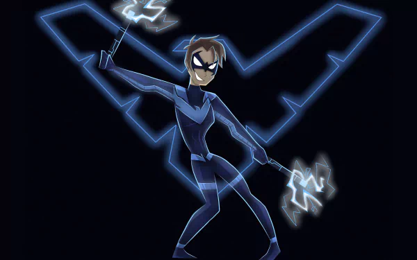 Nightwing DC Super Hero Girls Dick Grayson DC Comics TV Show HD Desktop Wallpaper | Background Image