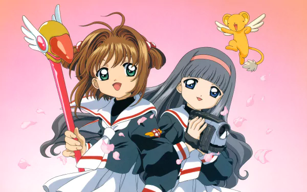 Keroberos (Card Captor Sakura) Tomoyo Daidouji Sakura Kinomoto Anime Cardcaptor Sakura HD Desktop Wallpaper | Background Image