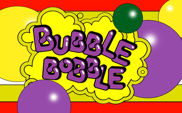  Dual display wallpaper tribute to Bubble Bobble, the all time best game!