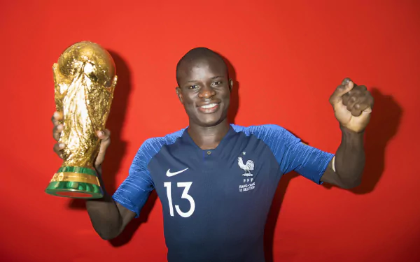 French soccer N'Golo Kanté Sports HD Desktop Wallpaper | Background Image