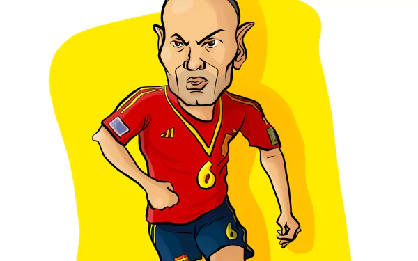 Spanish soccer Andrés Iniesta Sports HD Desktop Wallpaper | Background Image
