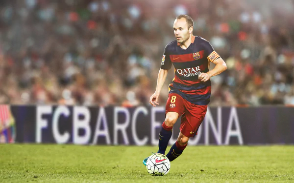 Spanish soccer Andrés Iniesta Sports HD Desktop Wallpaper | Background Image