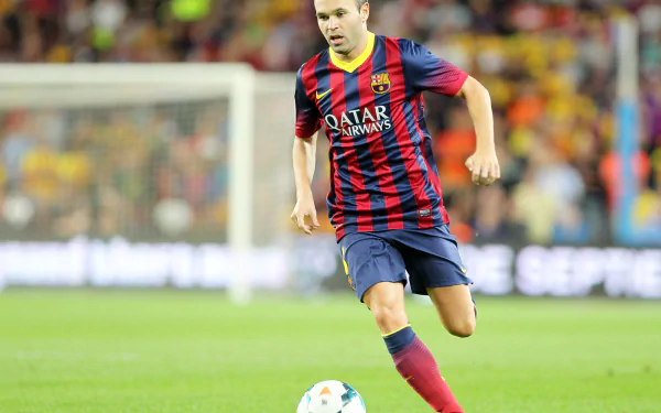 Spanish soccer Andrés Iniesta Sports HD Desktop Wallpaper | Background Image