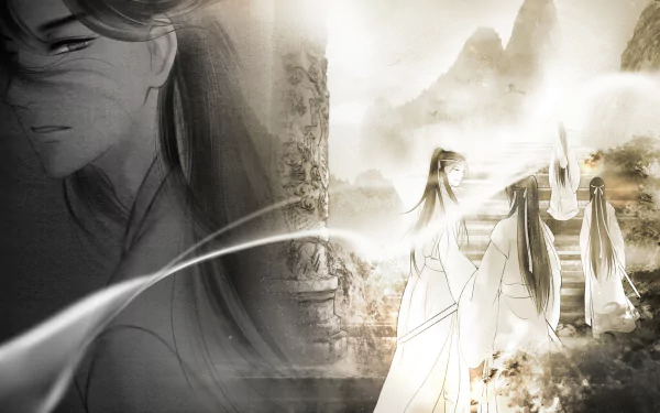 Lan Xichen Lan Jingyi Lan Sizhui Lan Wangji Wei Wuxian Anime Mo Dao Zu Shi HD Desktop Wallpaper | Background Image