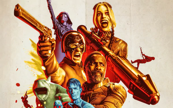 Rick Flag Peacemaker (DC Comics) Margot Robbie John Cena Joel Kinnaman Idris Elba Harley Quinn Bloodsport (DC Comics) movie The Suicide Squad HD Desktop Wallpaper | Background Image
