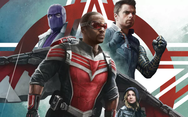 Winter Soldier Falcon (Marvel Comics) Daniel Brühl Baron Zemo Sharon Carter Emily Vancamp Sam Wilson Anthony Mackie Bucky Barnes Sebastian Stan TV Show The Falcon and the Winter Soldier HD Desktop Wallpaper | Background Image
