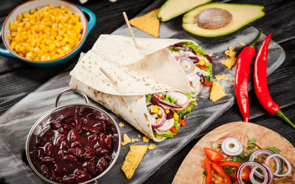 still life tortilla food meal HD Desktop Wallpaper | Background Image