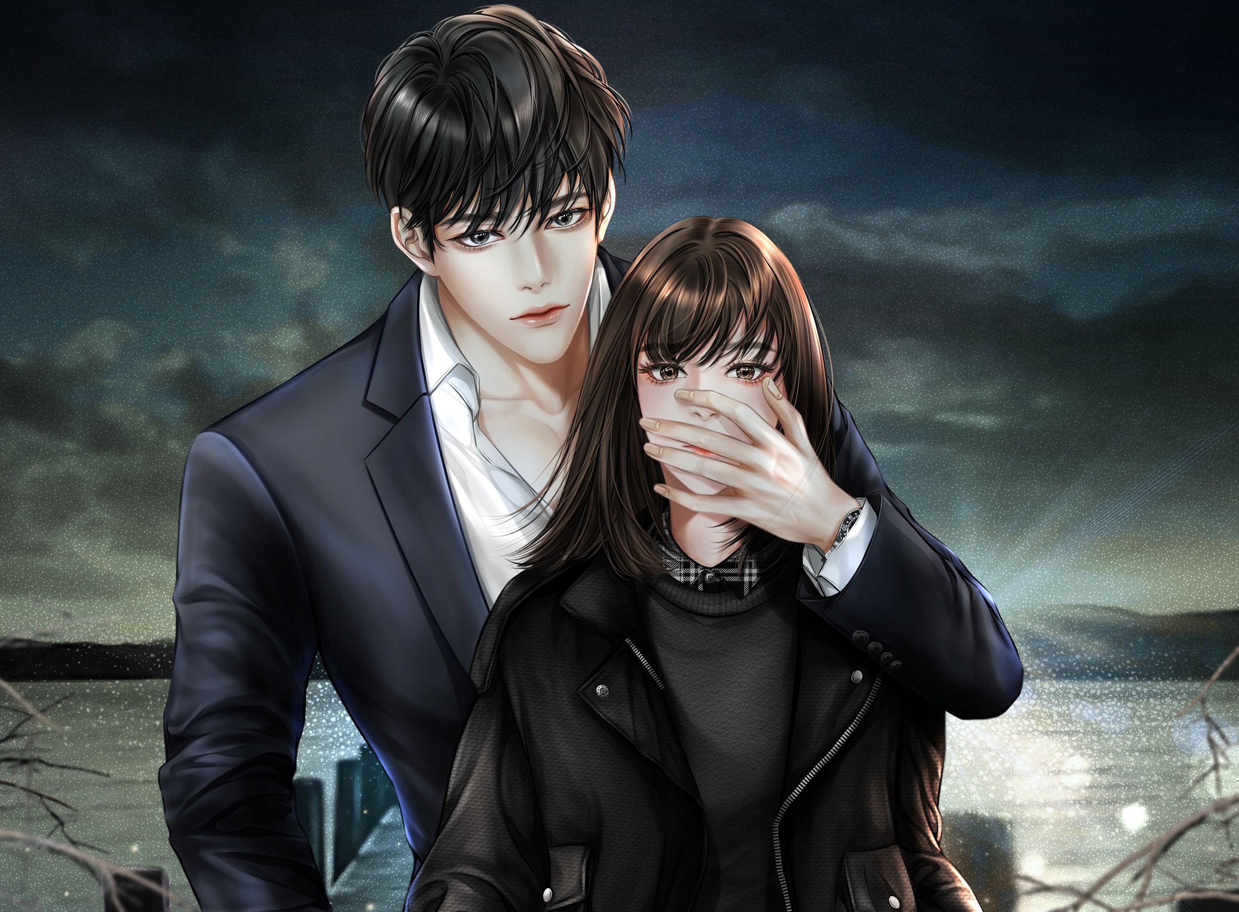 Anime Boy Meets Girl HD Wallpaper