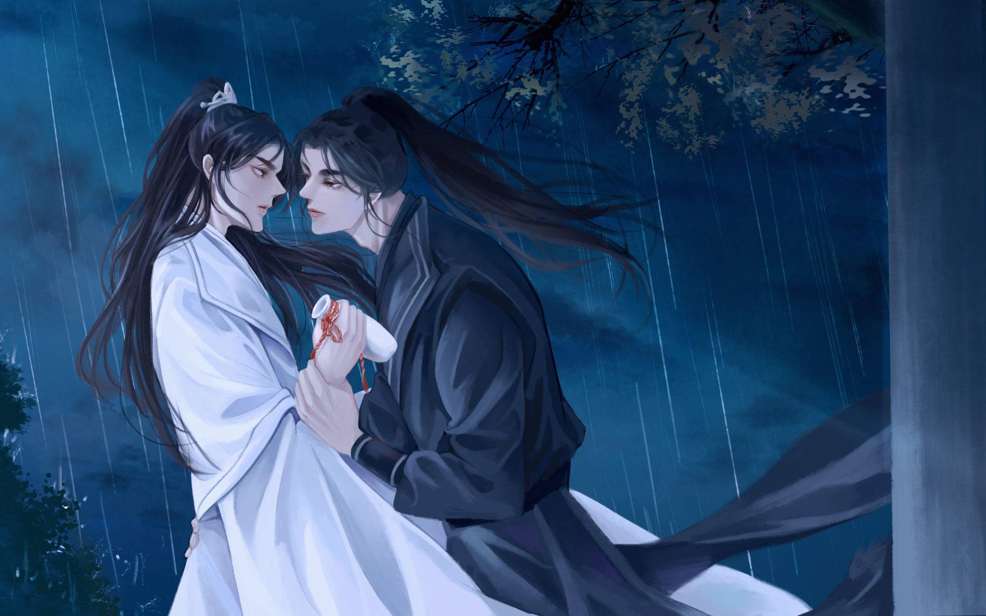 Anime The Husky and His White Cat Shizun HD Wallpaper | Background Image