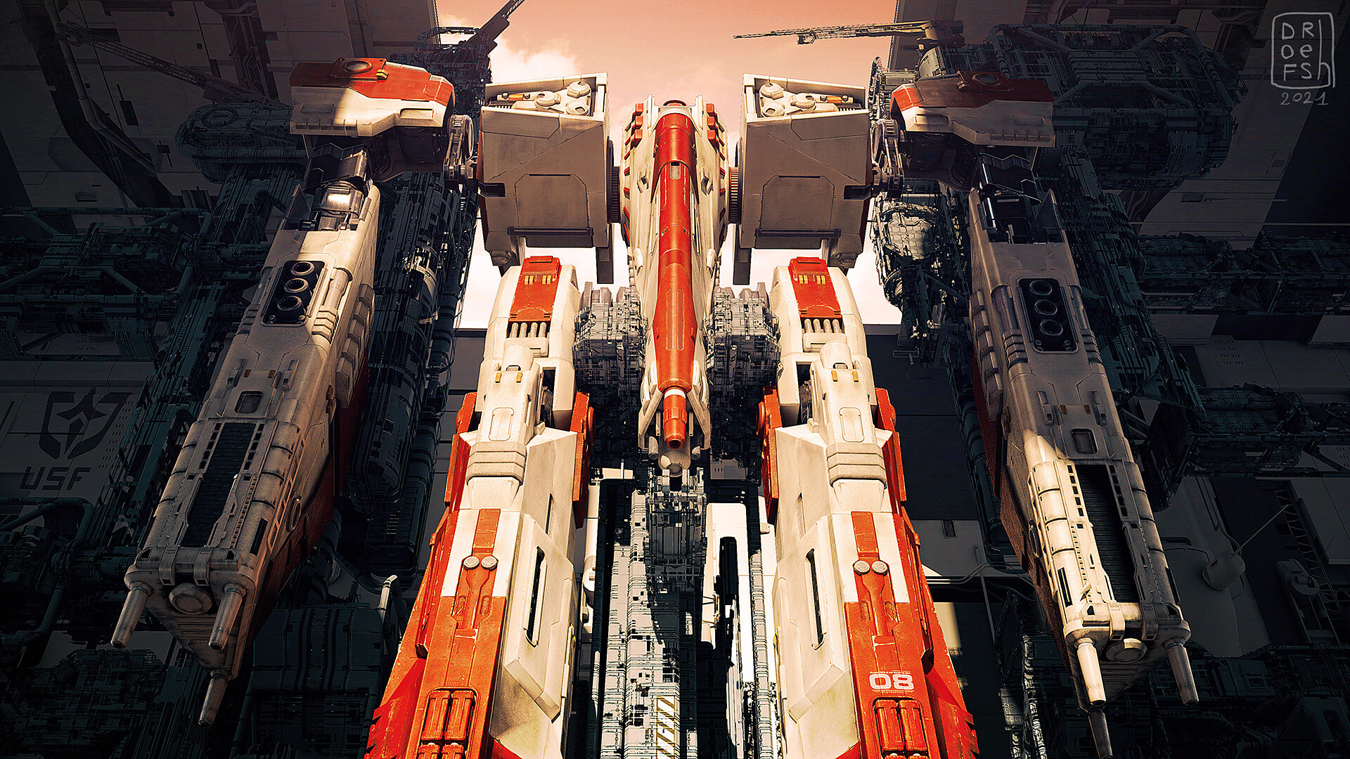Sci Fi Mech HD Wallpaper | Background Image