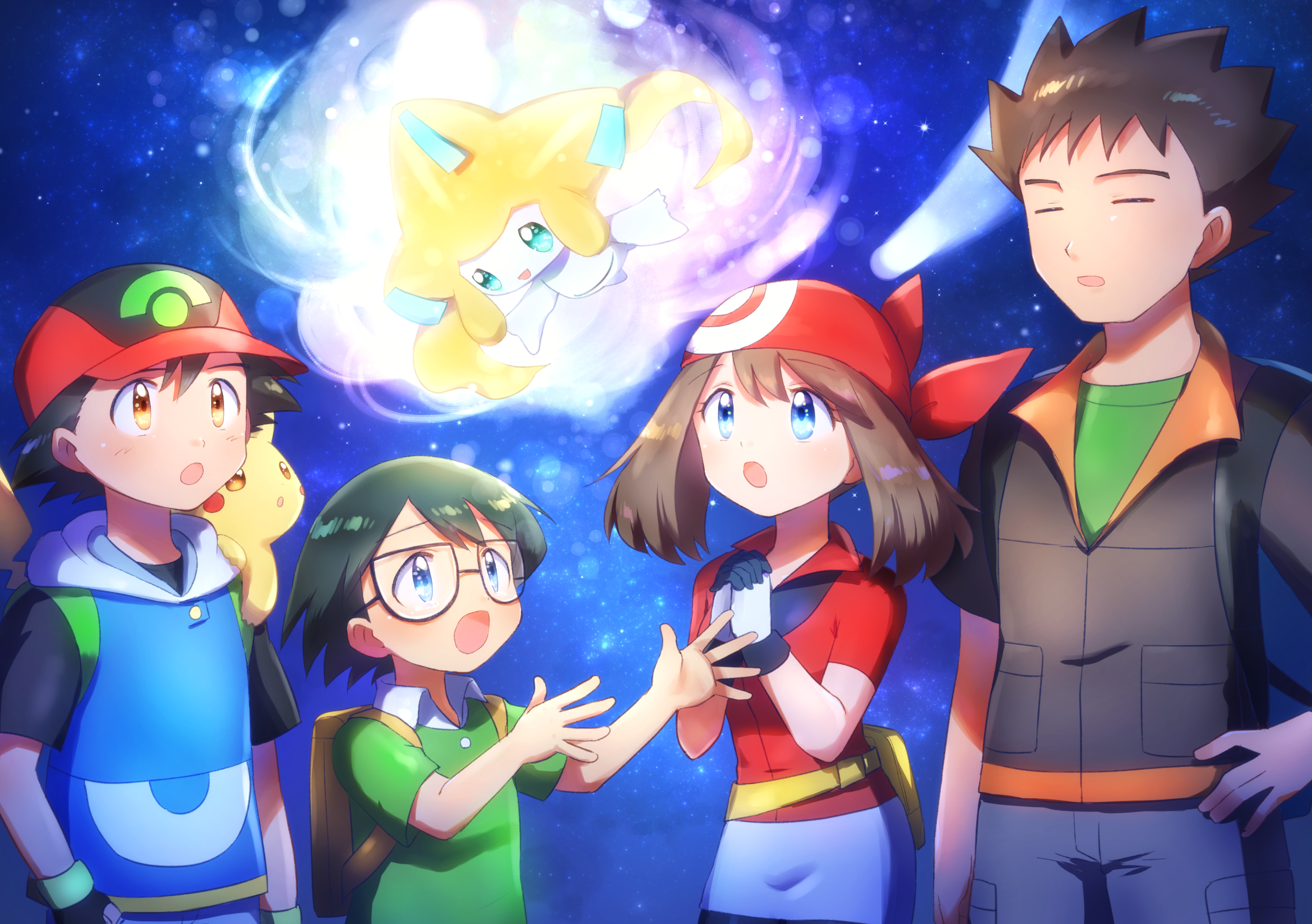 Anime Pokémon: Jirachi—Wish Maker HD Wallpaper | Background Image
