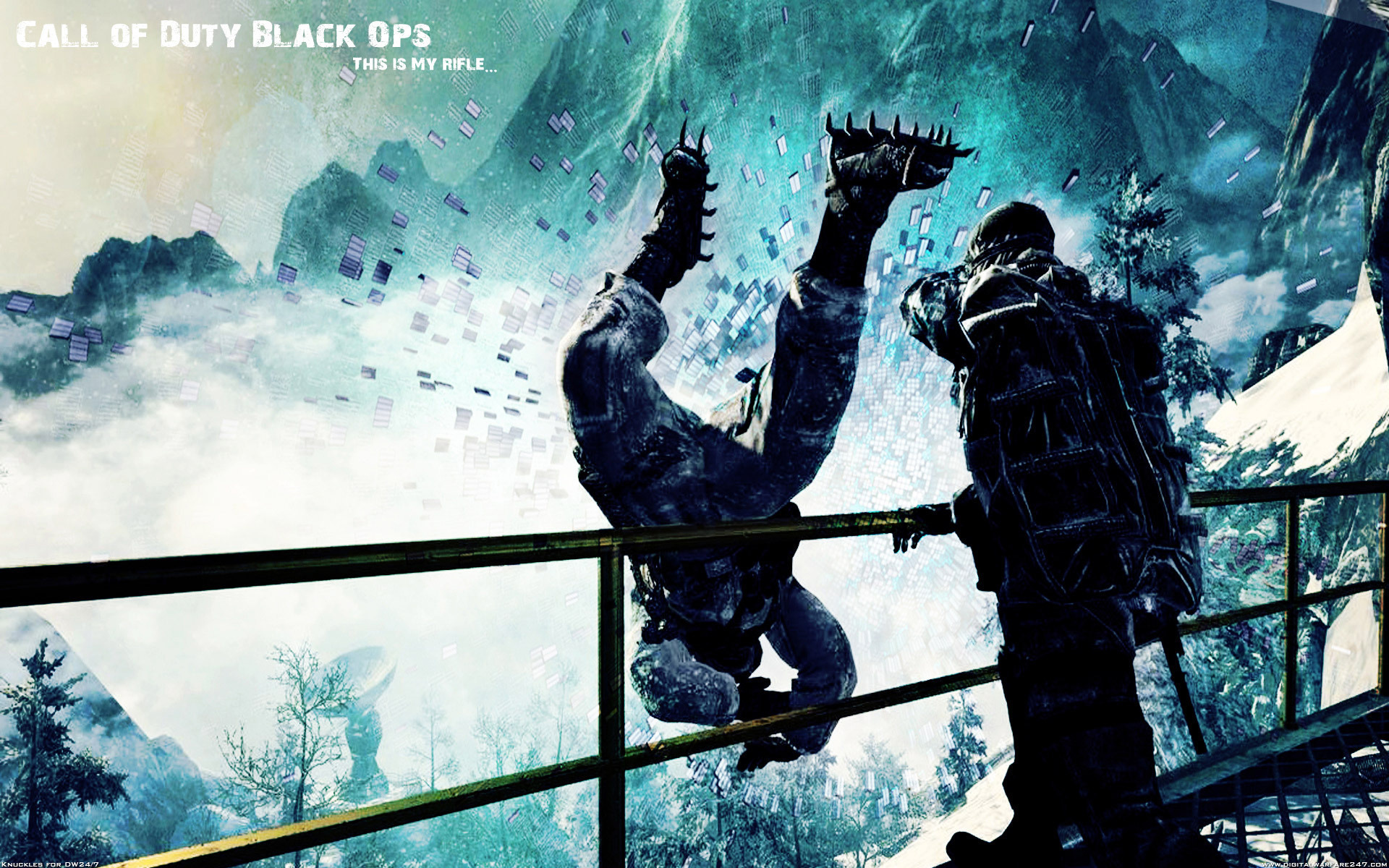 Call of Duty desktop wallpaper with video game theme