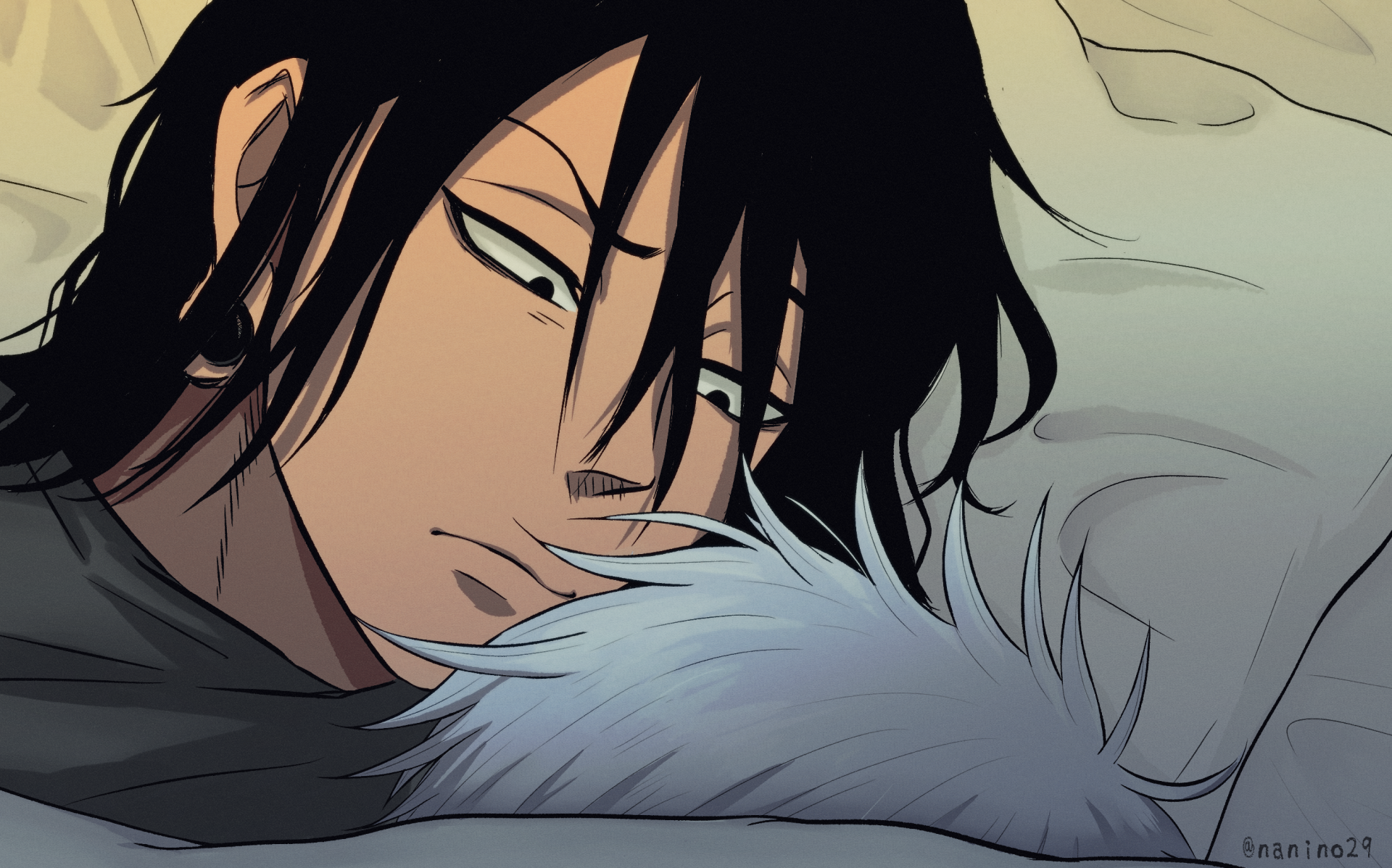 Download White Hair Black Hair Satoru Gojo Suguru Geto Anime Jujutsu Kaisen Gojo & Geto HD Wallpaper by 何ノ