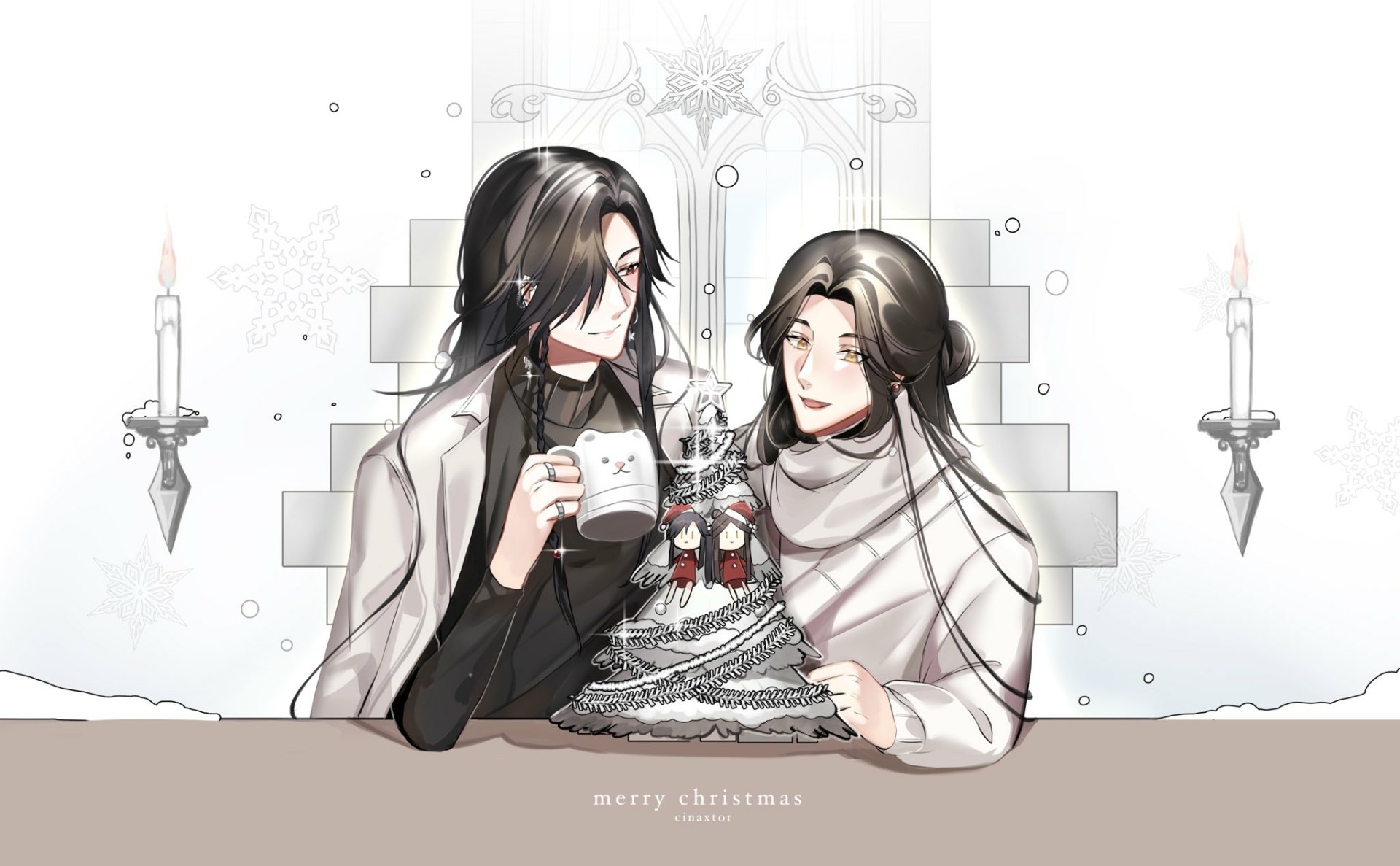 Download Xie Lian Hua Cheng Anime Tian Guan Ci Fu HD Wallpaper by チナクター