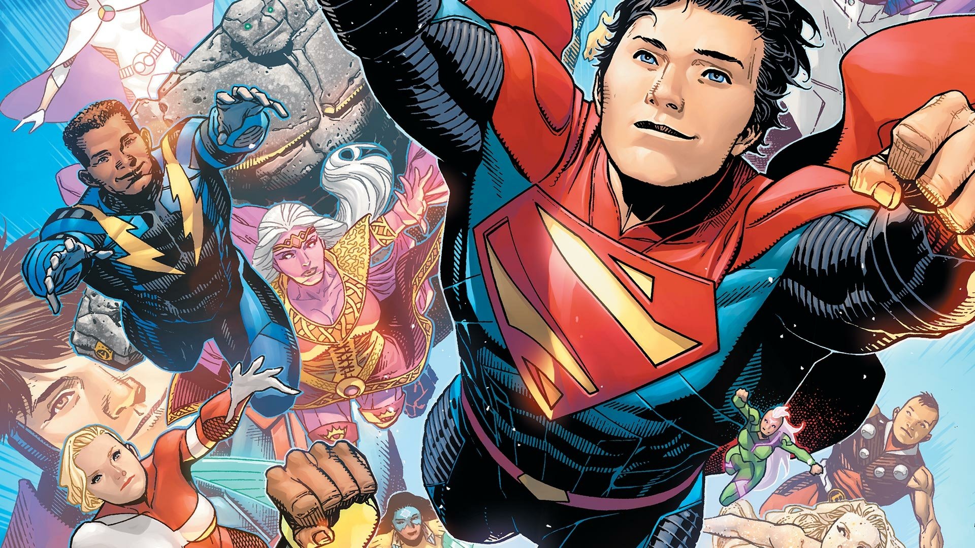 Download Lightning Lad DC Comics Saturn Girl Jon Kent Superboy Comic Legion Of Super-Heroes HD Wallpaper