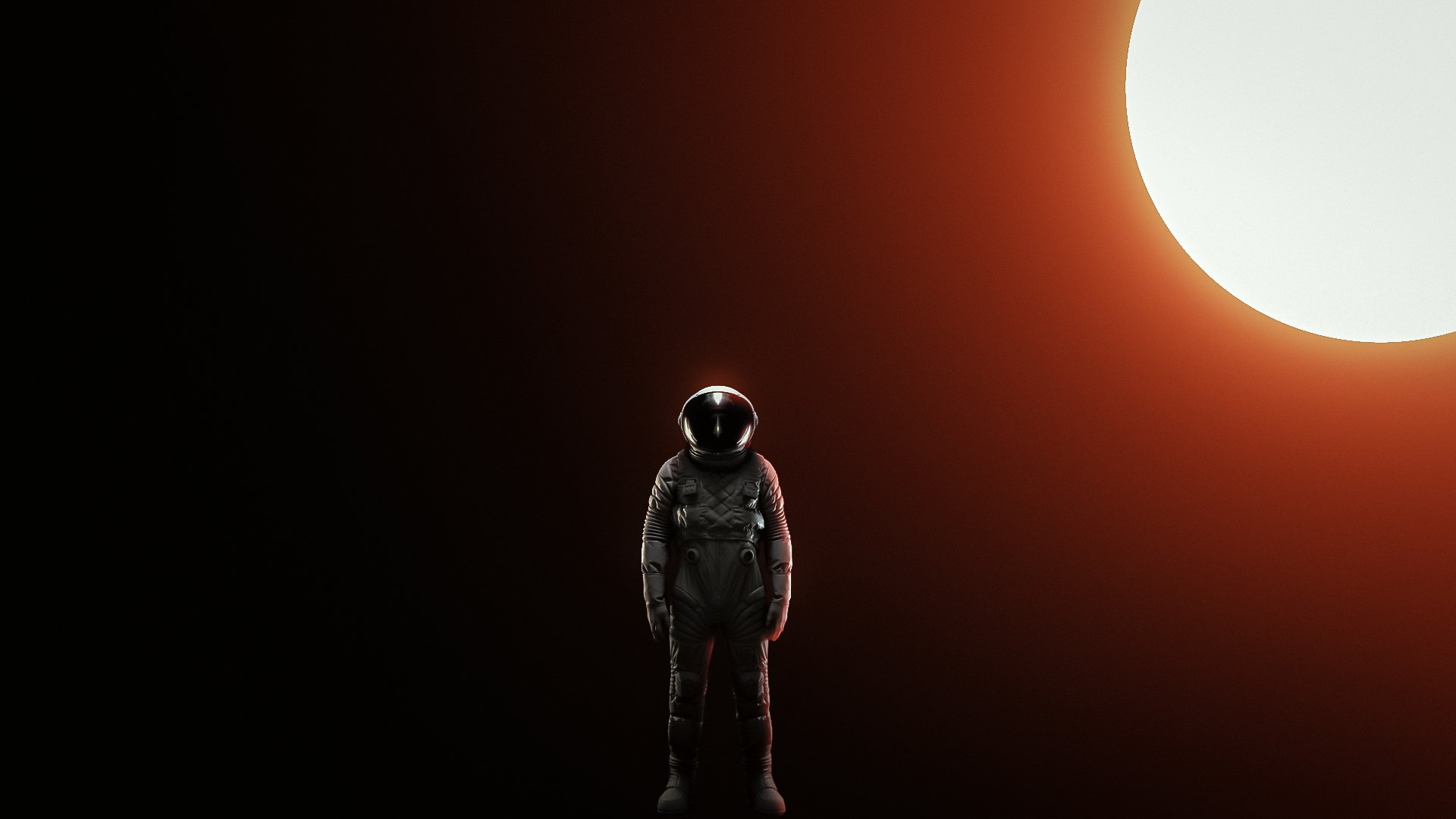 Download Minimalist Sci Fi Astronaut HD Wallpaper by EzioAuditore ...