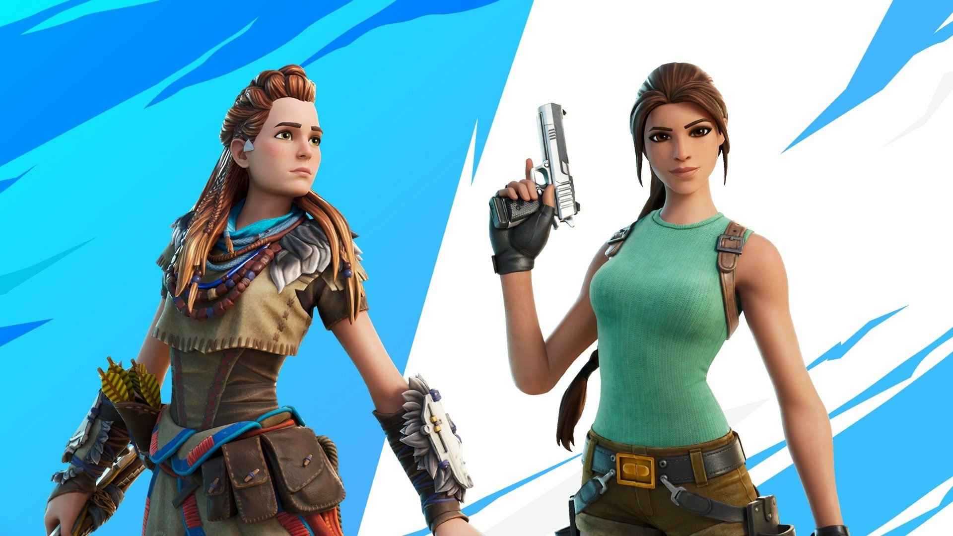 Download Aloy (horizon Series) Lara Croft Fortnite Battle Royale Video 