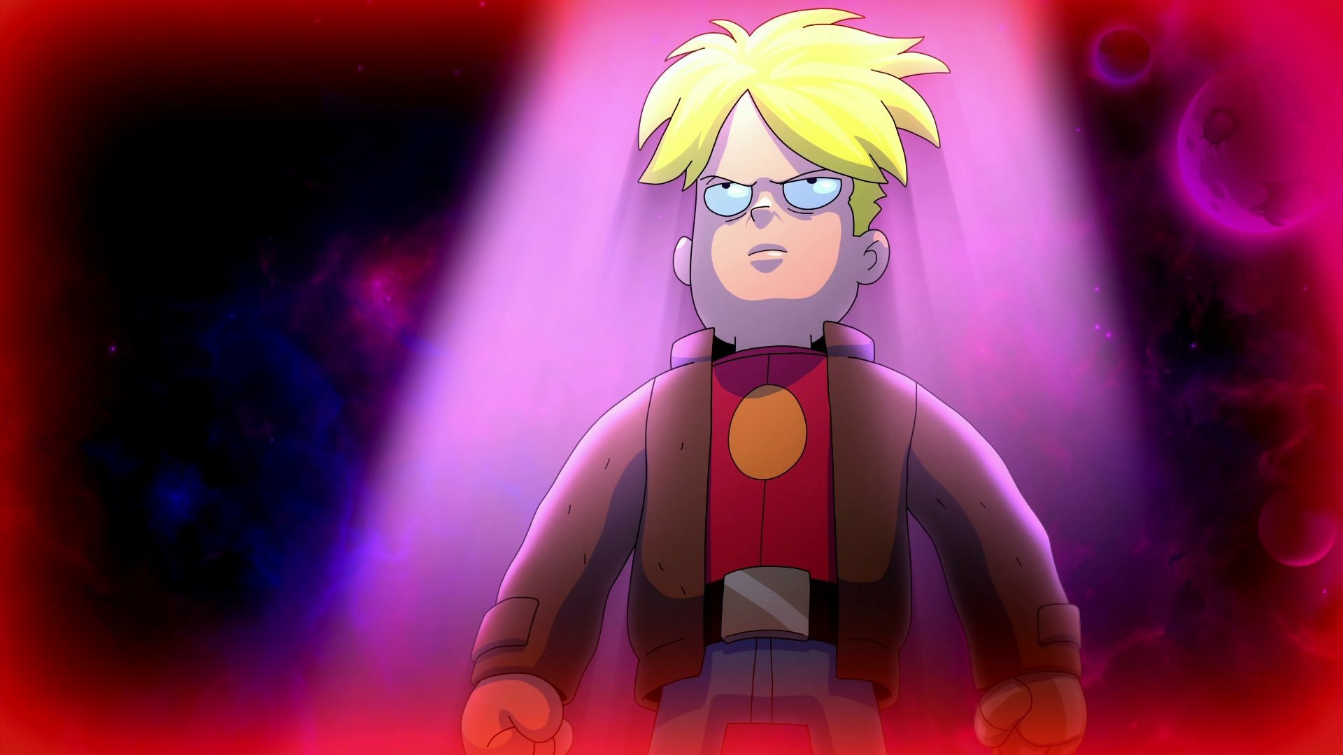 Download Spotlight Jacket Blonde Gary Goodspeed TV Show Final Space HD Wallpaper