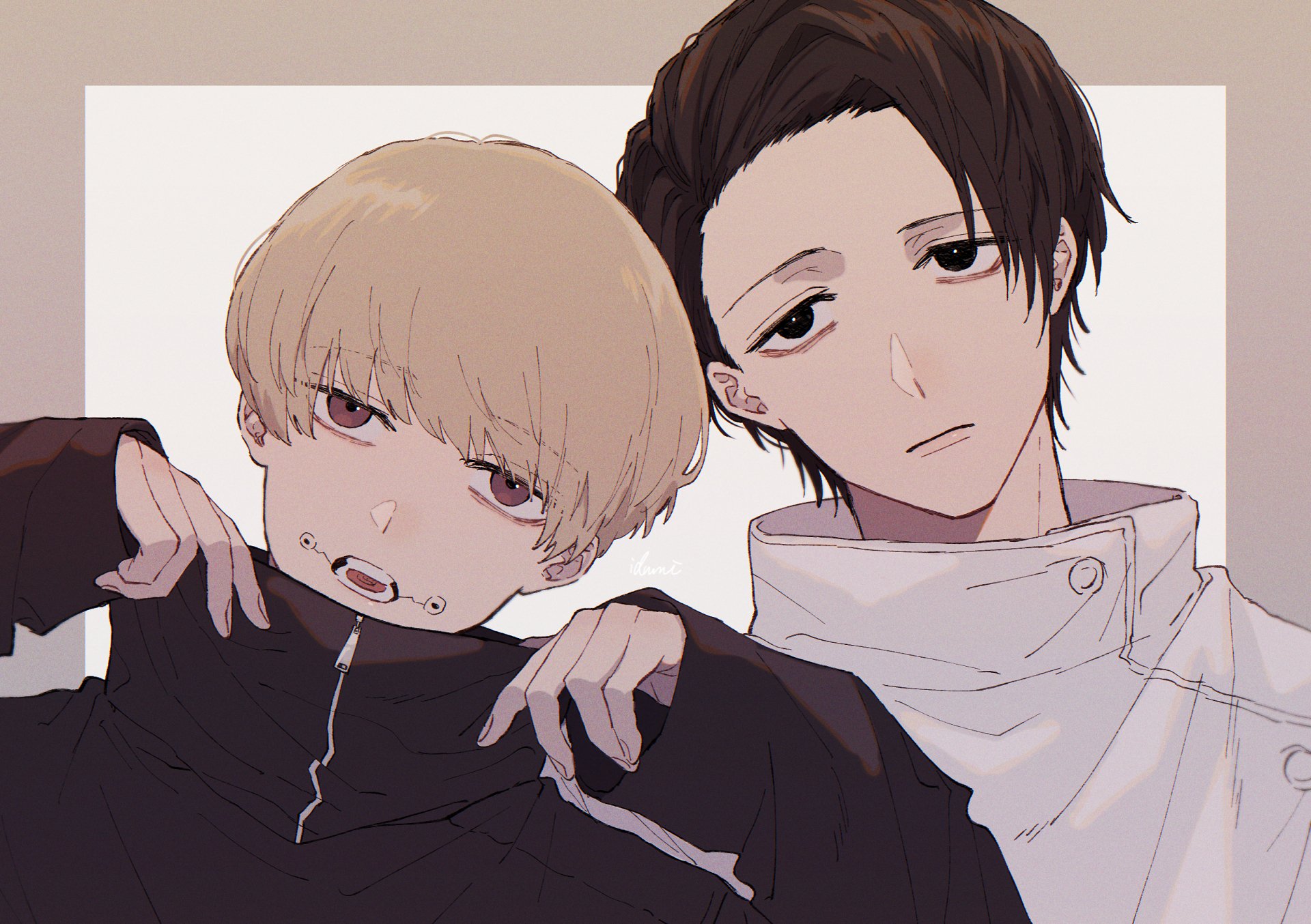 Download School Uniform Toge Inumaki Black Hair Yuta Okkotsu Anime Jujutsu Kaisen HD Wallpaper by いづみ