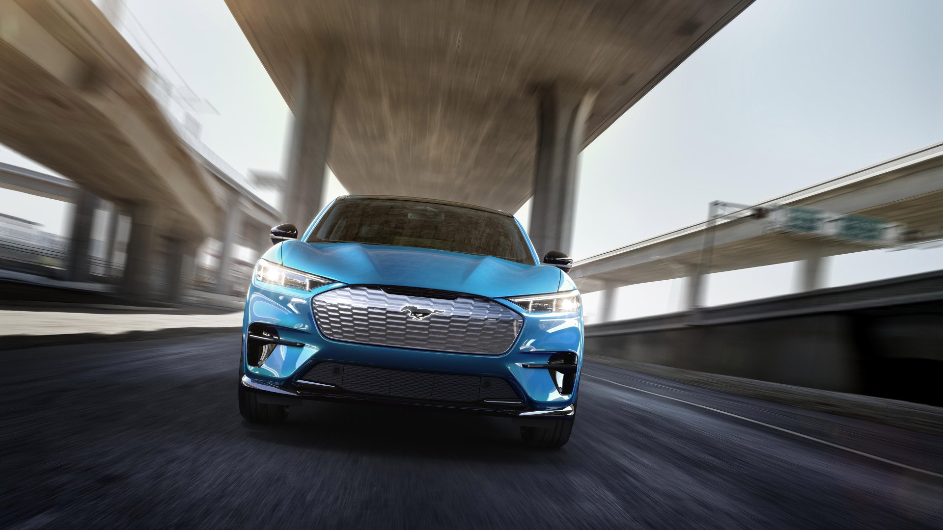 Download Electric Car SUV Car Ford Ford Mustang Vehicle Ford Mustang Mach-E 4k Ultra HD Wallpaper