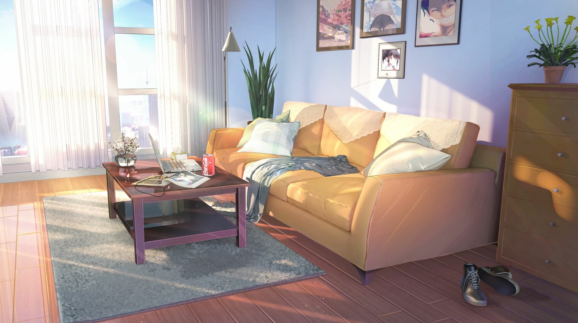 Download Anime Room Anime Room HD Wallpaper by 行之LV