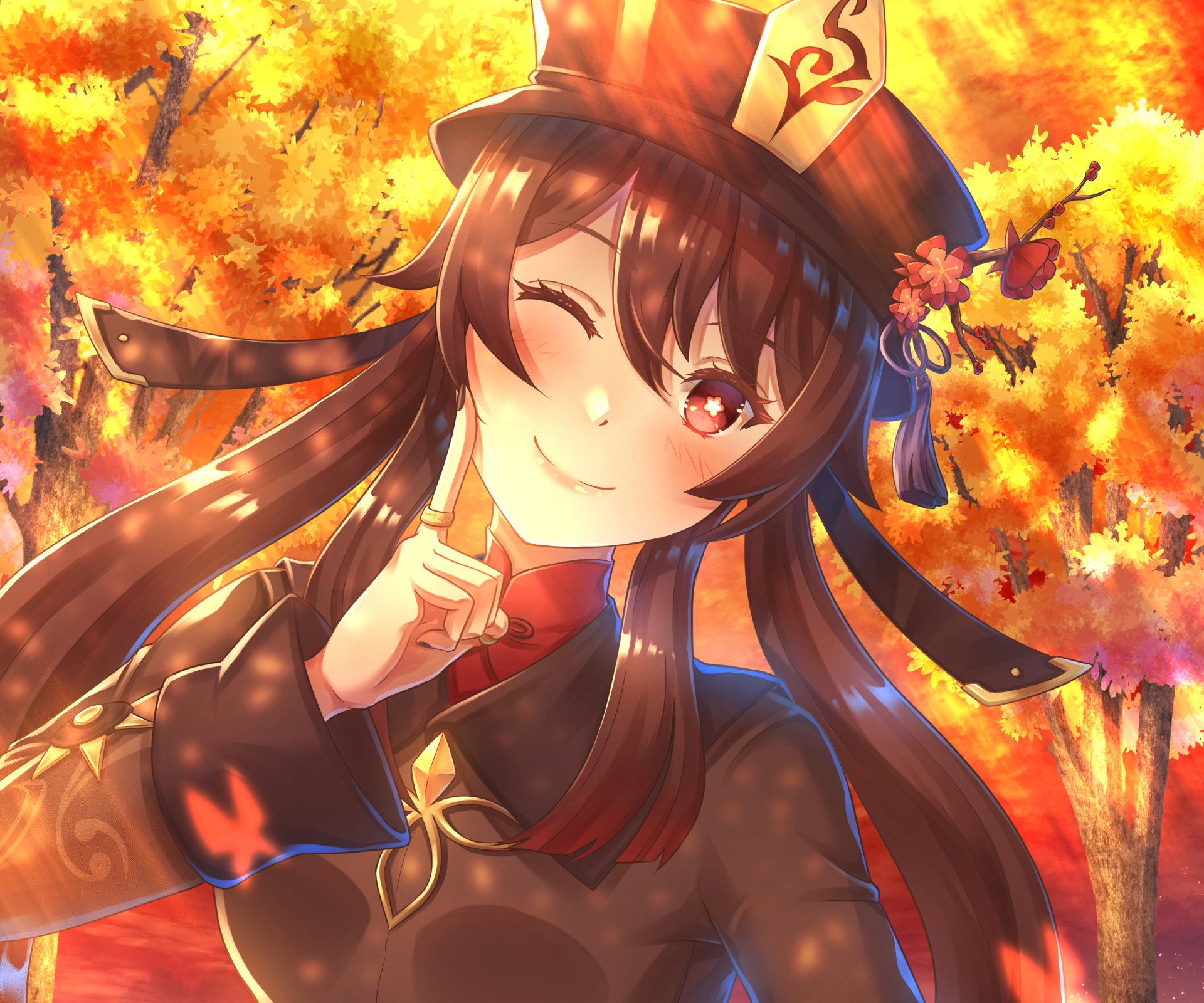 Download Hu Tao Video Game Genshin Impact HD Wallpaper by Zephx