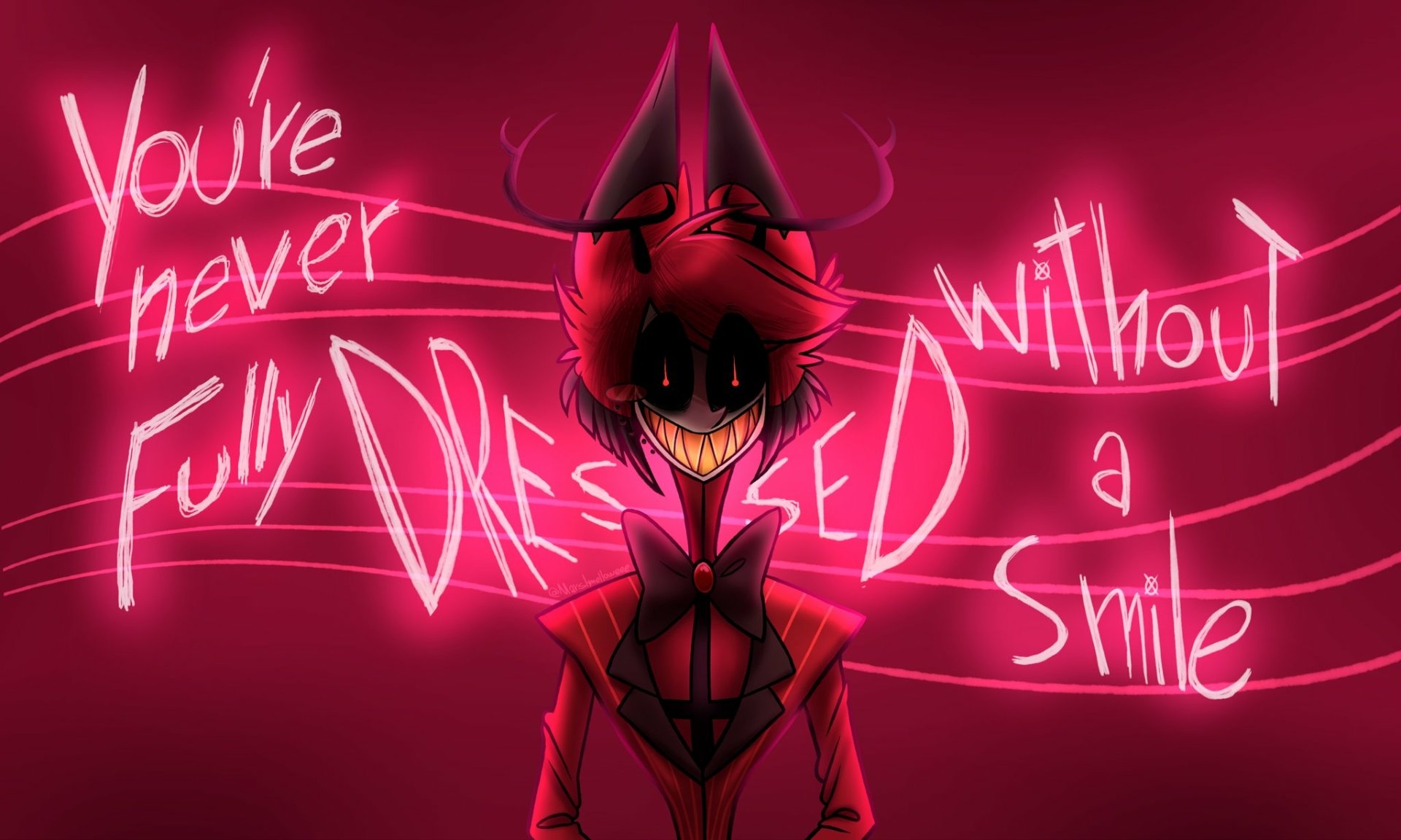 Download Alastor (Hazbin Hotel) TV Show Hazbin Hotel HD Wallpaper