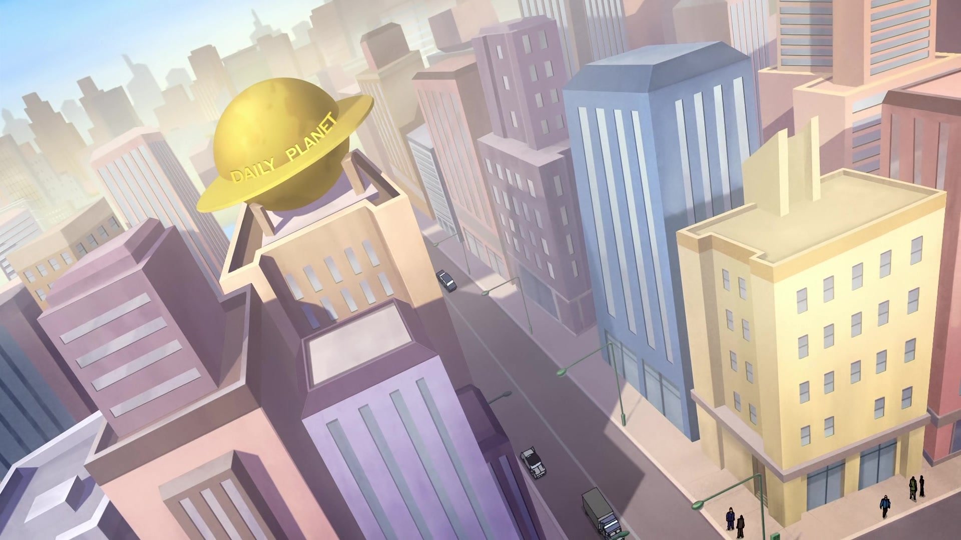 Download City Daily Planet Metropolis (DC Comics) Movie Justice League: Crisis On Two Earths HD Wallpaper