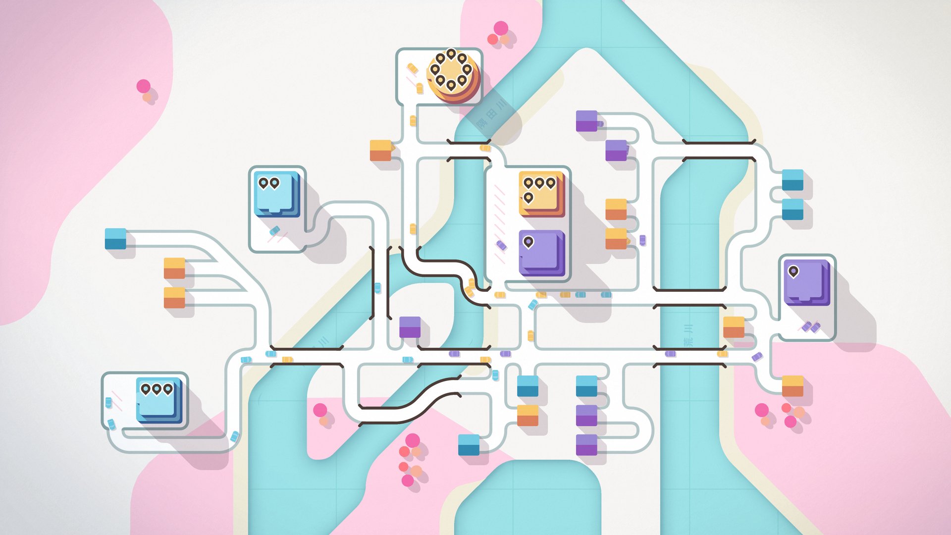 Download Video Game Mini Motorways 4k Ultra HD Wallpaper