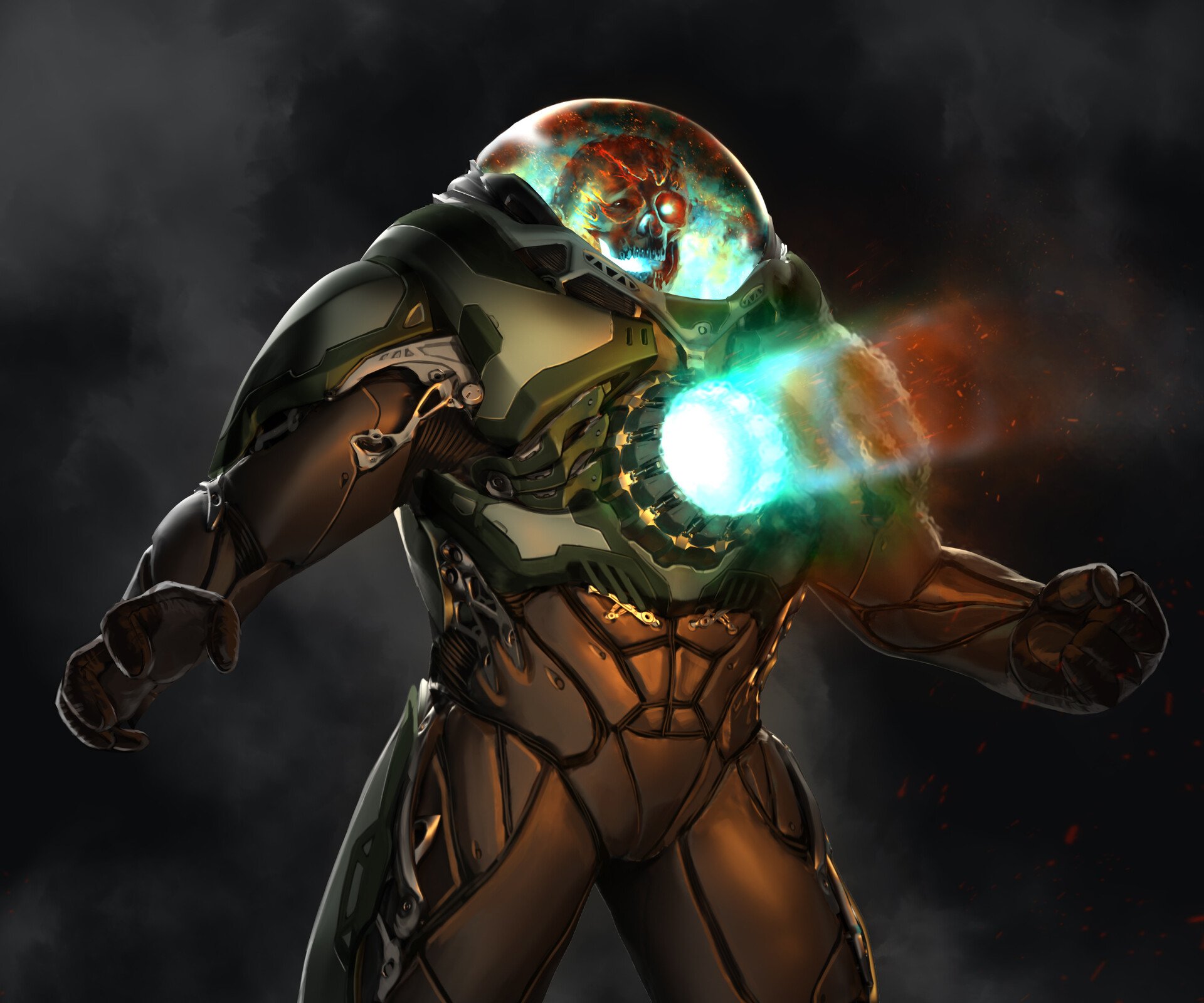 Download Skull Armor Sci Fi Warrior HD Wallpaper by Ben Weeman