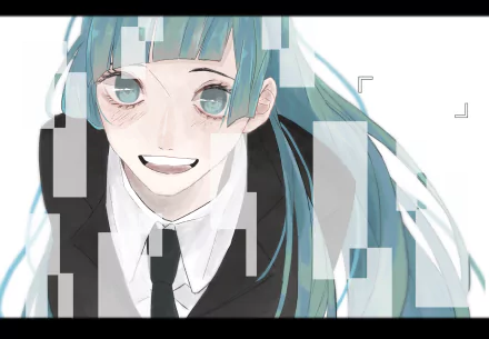 long hair blue eyes blue hair Kasumi Miwa Anime Jujutsu Kaisen HD Desktop Wallpaper | Background Image