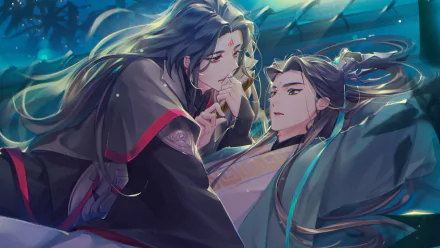 Shen Qingqiu Luo Binghe Anime The Scum Villain's Self-Saving System HD Desktop Wallpaper | Background Image