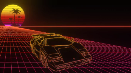  Countach Wireframe by MrMaikiu
