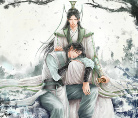Luo Binghe Shen Qingqiu Anime The Scum Villain's Self-Saving System HD Desktop Wallpaper | Background Image