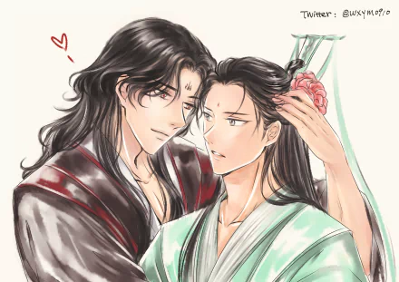 Shen Qingqiu Luo Binghe Anime The Scum Villain's Self-Saving System HD Desktop Wallpaper | Background Image