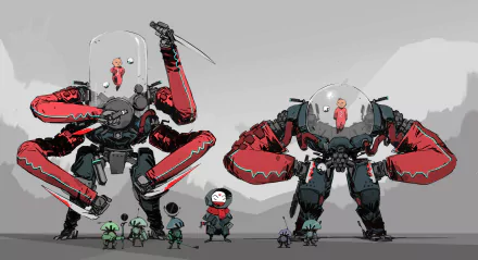 Sci Fi Mech HD Desktop Wallpaper | Background Image