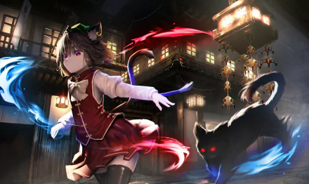 Chen (Touhou) Anime Touhou HD Desktop Wallpaper | Background Image