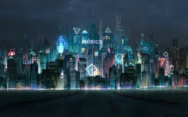45 Neon City HD Wallpapers | Background Images - Wallpaper Abyss - Page 2
