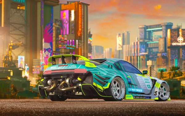  Cyberpunk Toyota Supra by Javier Oquendo